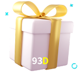 Receba seus bônus de boas-vindas no 93D